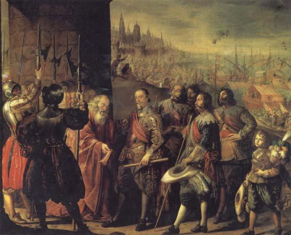 PEREDA, Antonio de The Relief of Genoa Sweden oil painting art